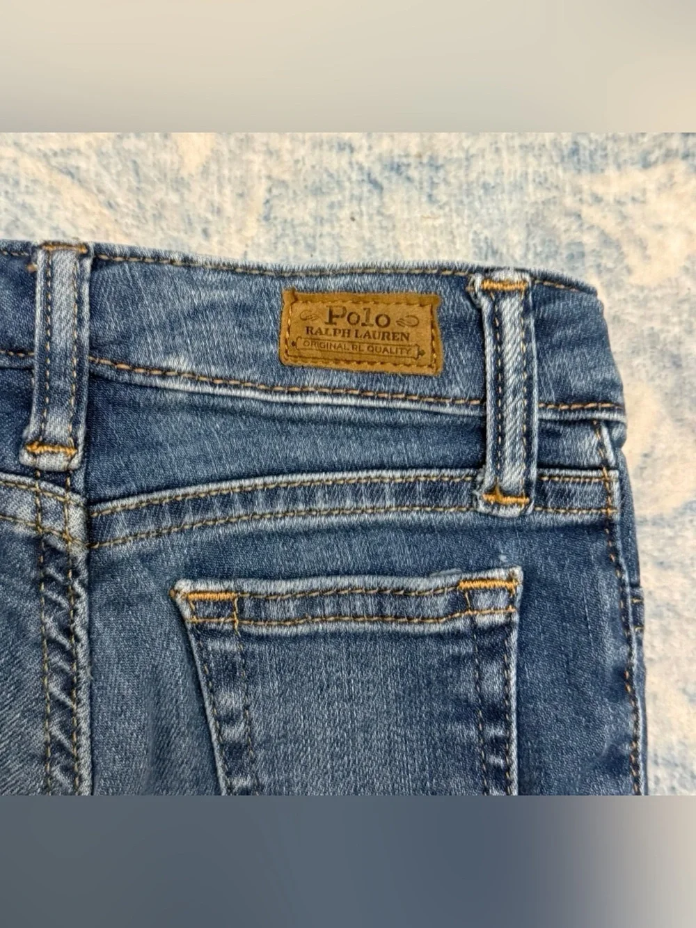 Polo Ralph Lauren Jeans Size 3 3T Toddler Blue Straight Adjustable Waist Boys